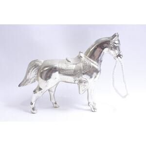 Vintage, Cast Metal, Horse Statue, Beautiful Desk Ornament, shelf sitter